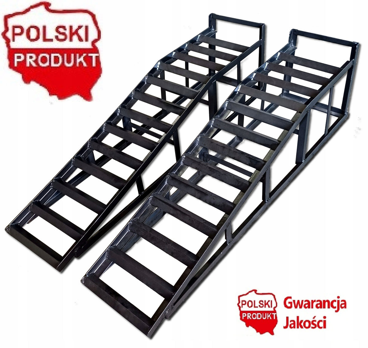 Inruns of car ramps 3 Tons ramps NOT PAINTED Polish long islands