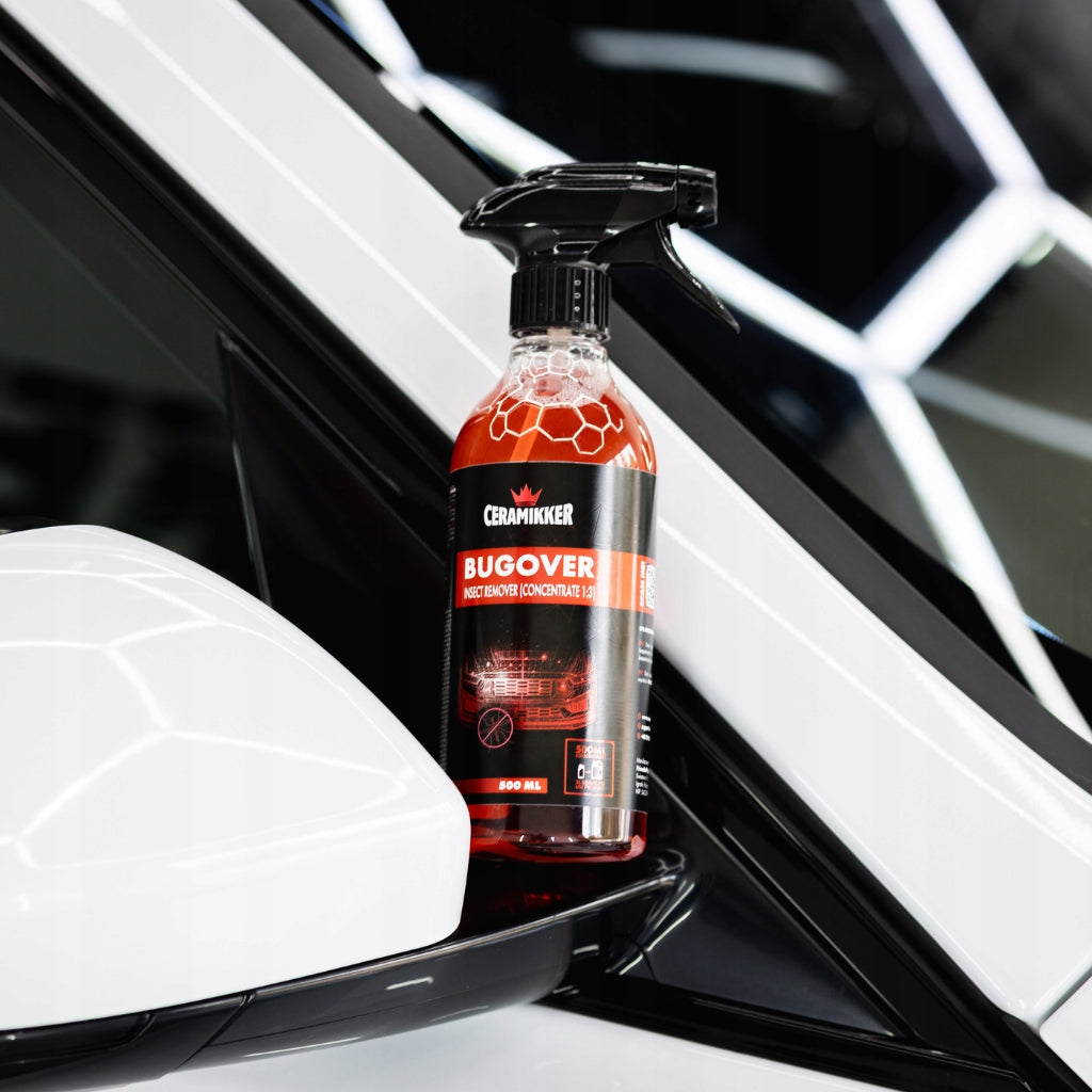 Insect Removal Liquid Insect Cleaner Window Bug Remover CERAMIKKER BugOver Manufacturer's catalog number Ceramiker Usuwanie z Auta