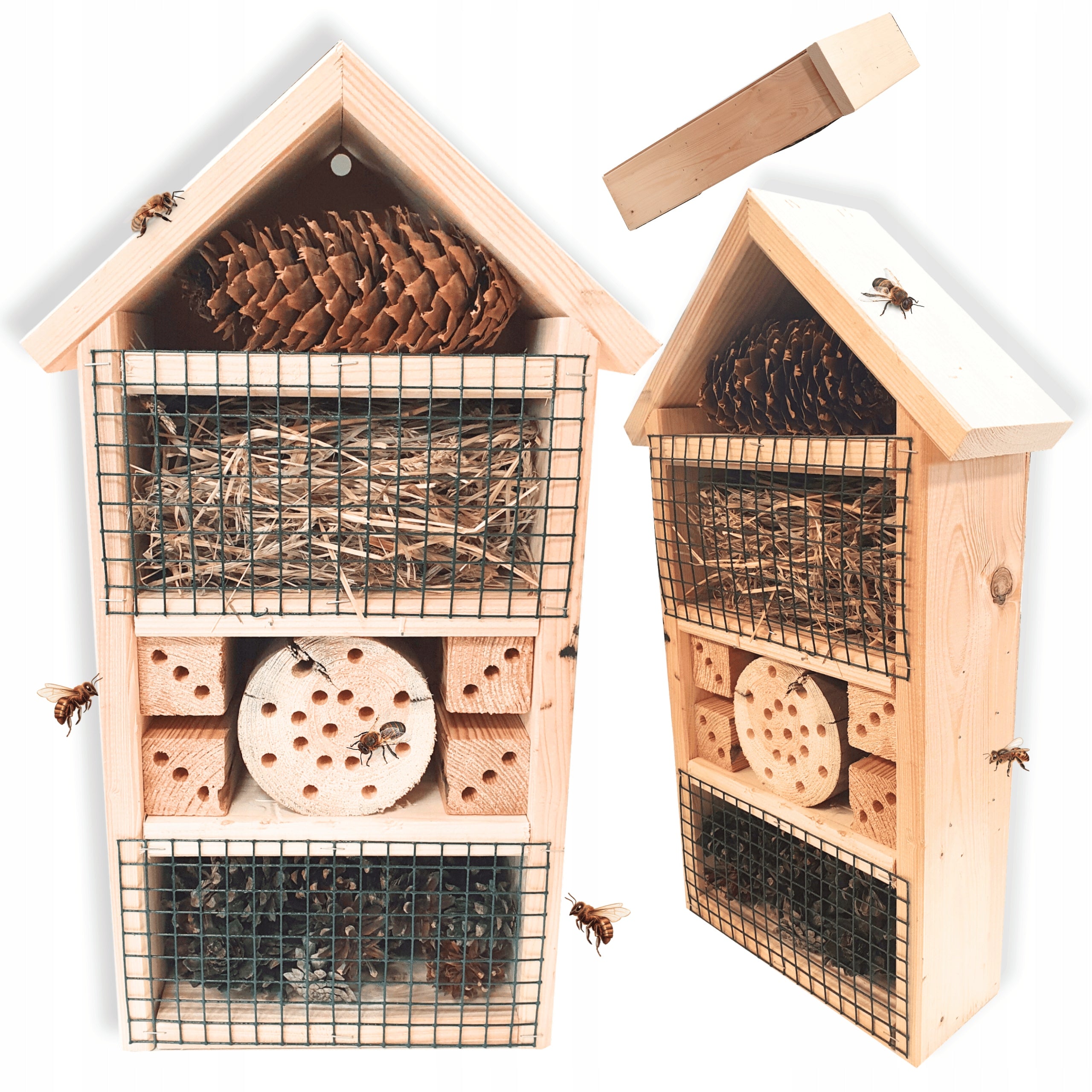 Insect house hotel nesting box bricklayer cottage MEGA LARGE up to 47cm! EKO