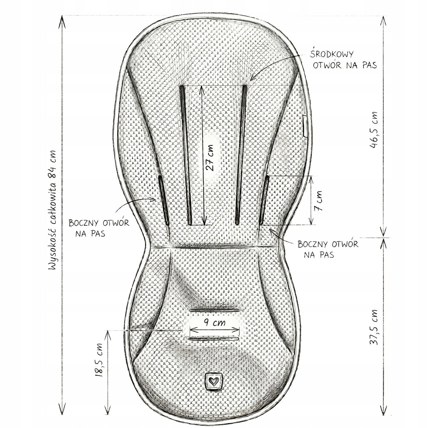 Insert for stroller Zaffiro black Brand Zaffiro