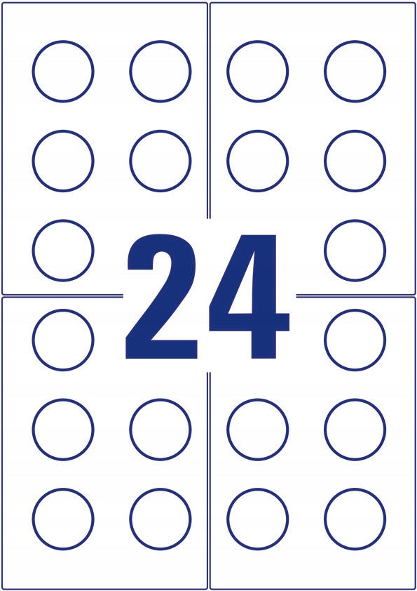 Inspection labels for Avery seals Material paper