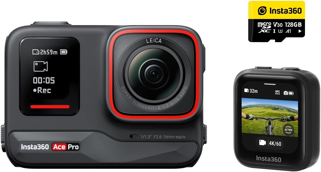 Insta360 Ace Pro GPS Kit Camera 4K120fps Leica Sensor 1/1.3" AI LCD