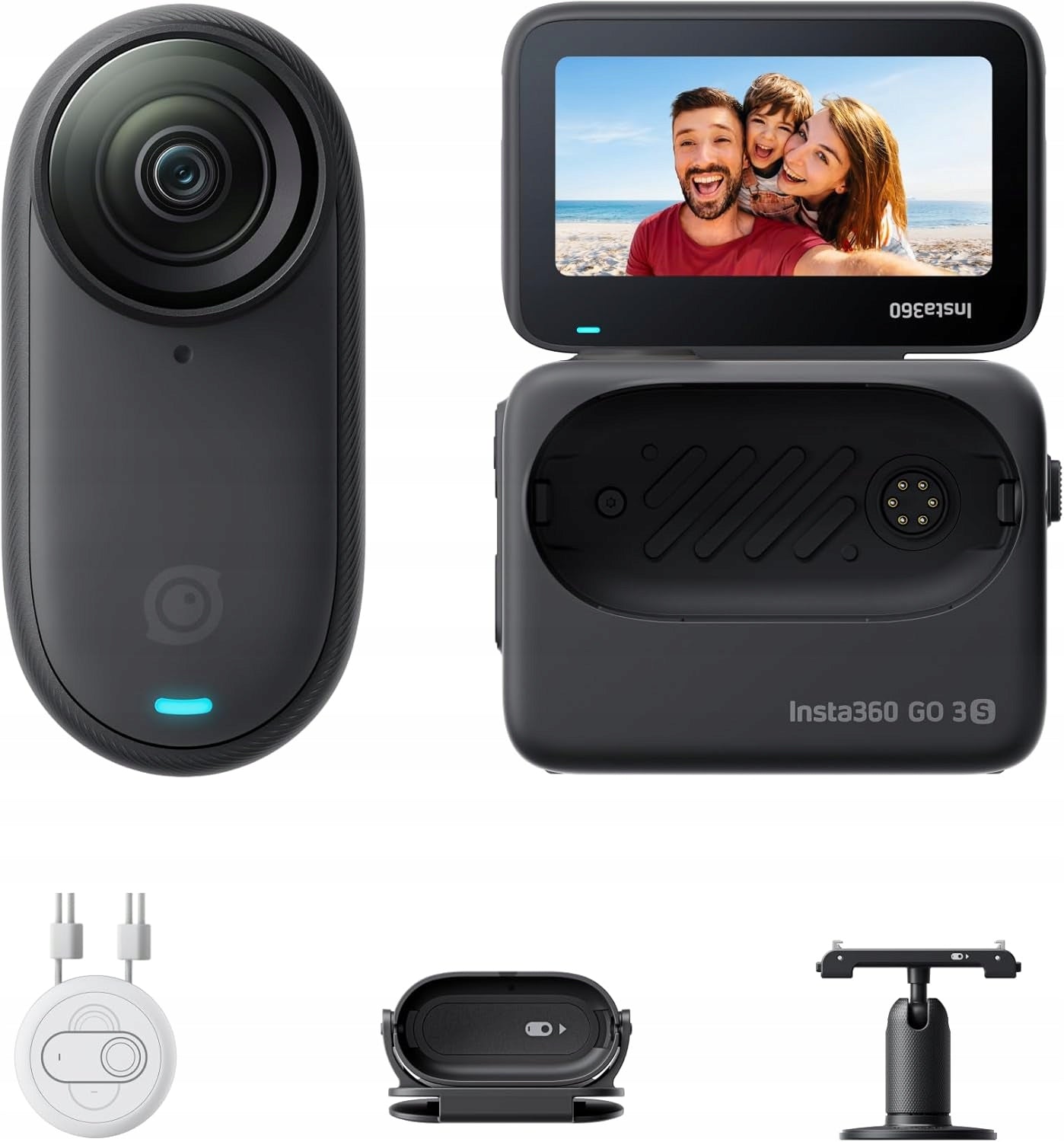 Insta360 GO 3S 128 GB 4K mini camera 140 min waterproof operation