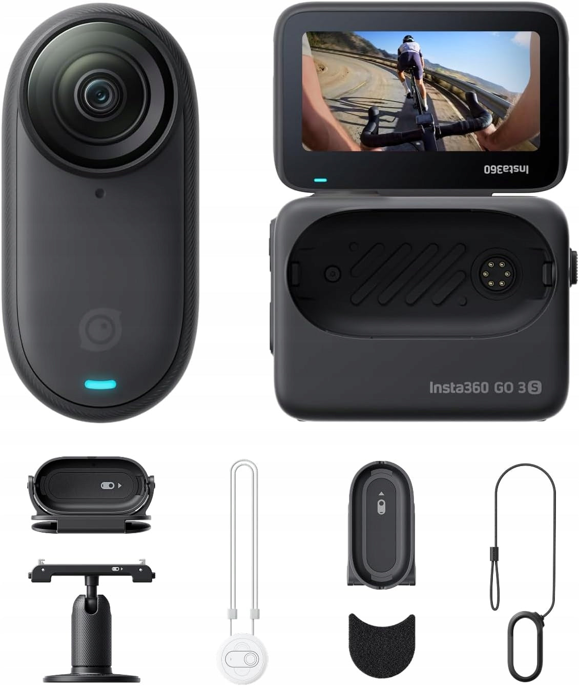Insta360 GO 3S Sports Camera 4K 128GB 140min POV with Accessories SET