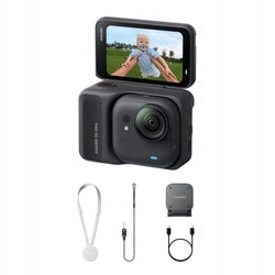 Insta360 GO Ultra Standard Bundle | Sports Camera | 4K | 53g | Black
