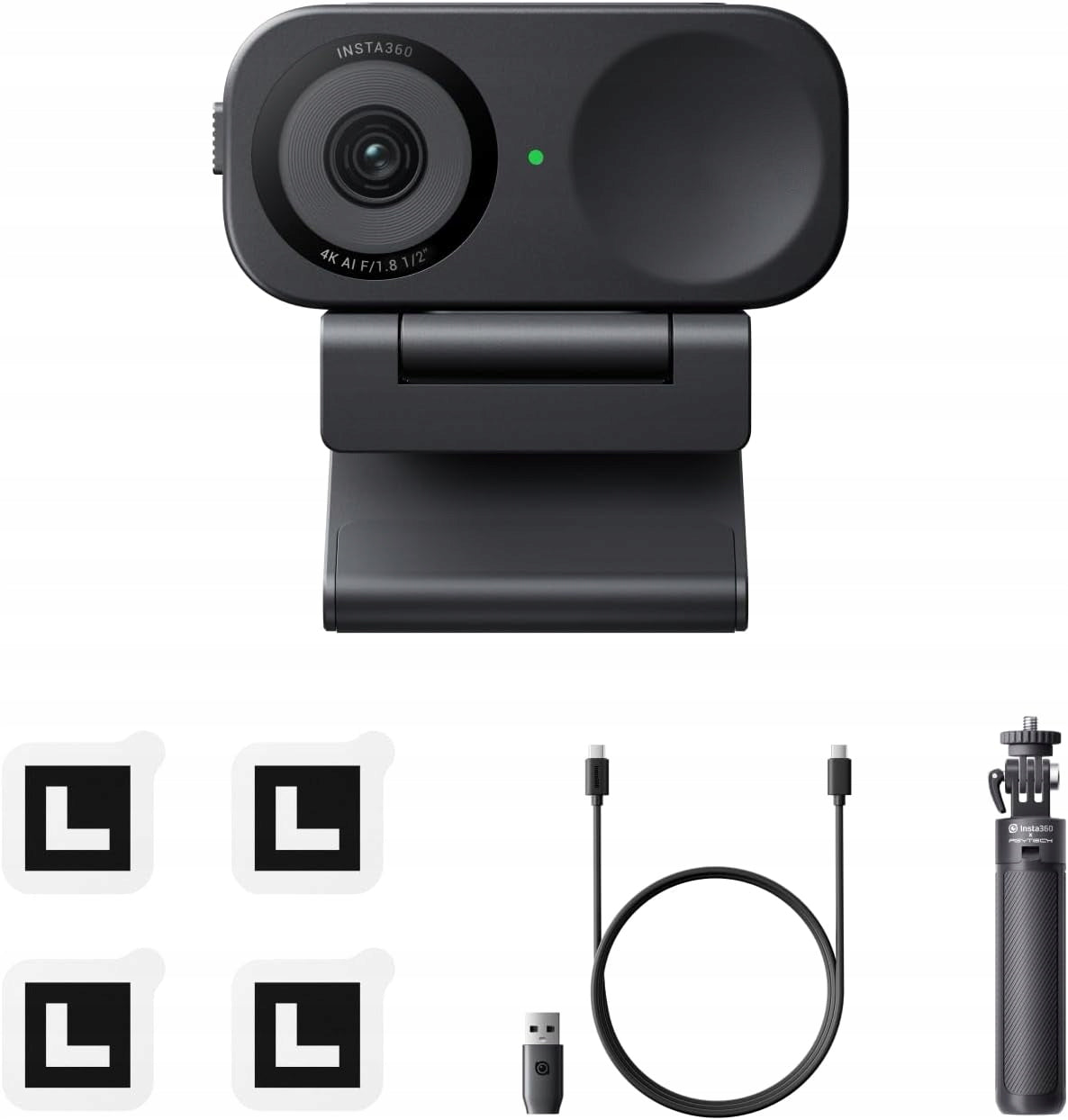 Insta360 Link 2C 4K 1/2" Webcam Tripod Included