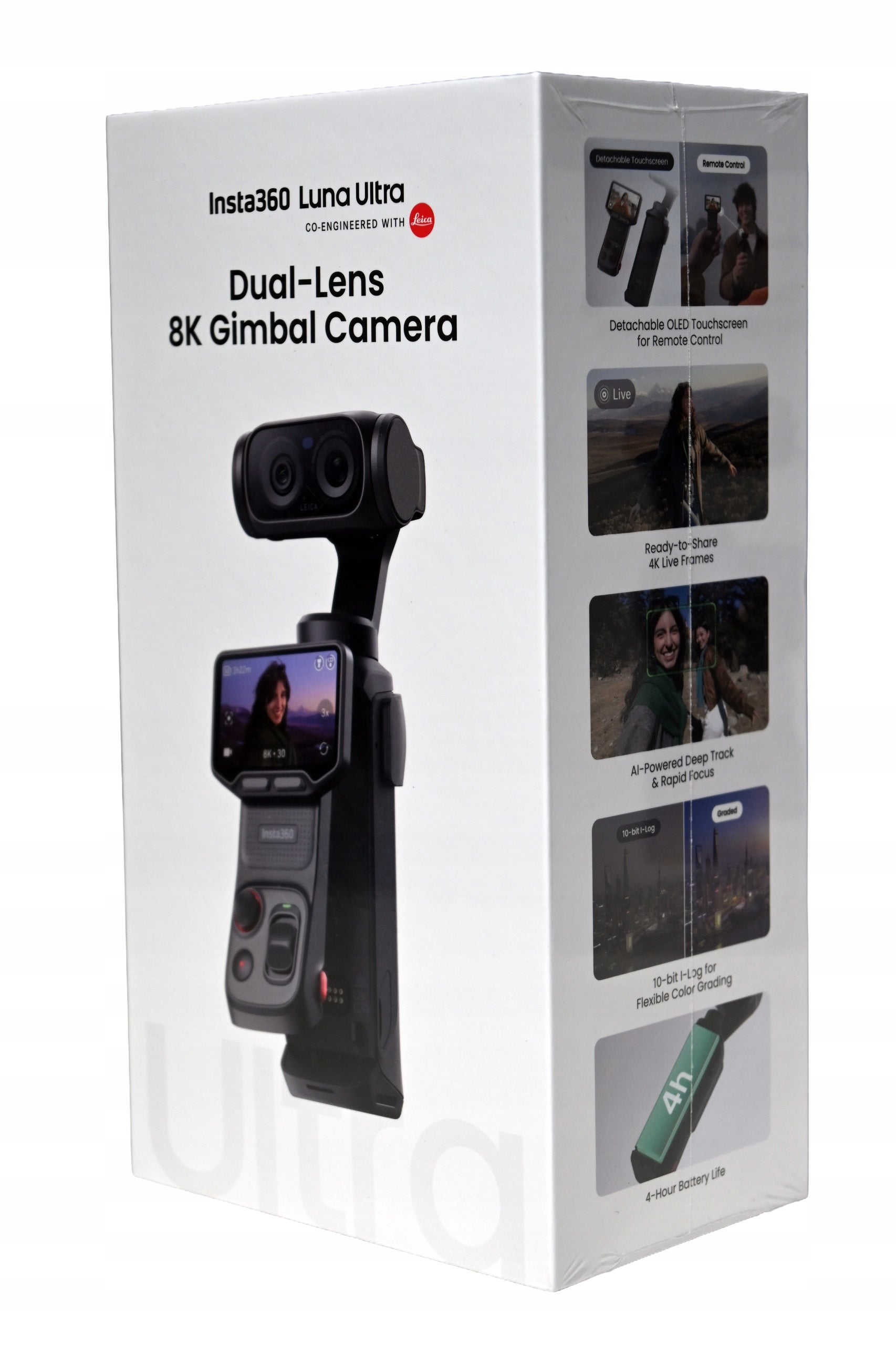 Insta360 Luna Ultra Standard Bundle Black 4K UHD Sports Camera Brand Insta360