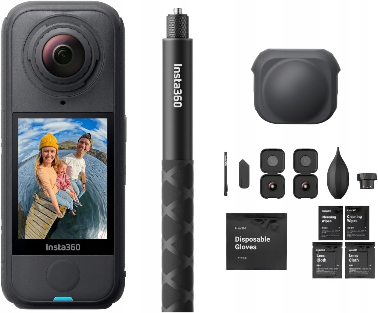 Insta360 X4 Air Kamera 360 8K Zestaw Soczewki Invisible Stick
