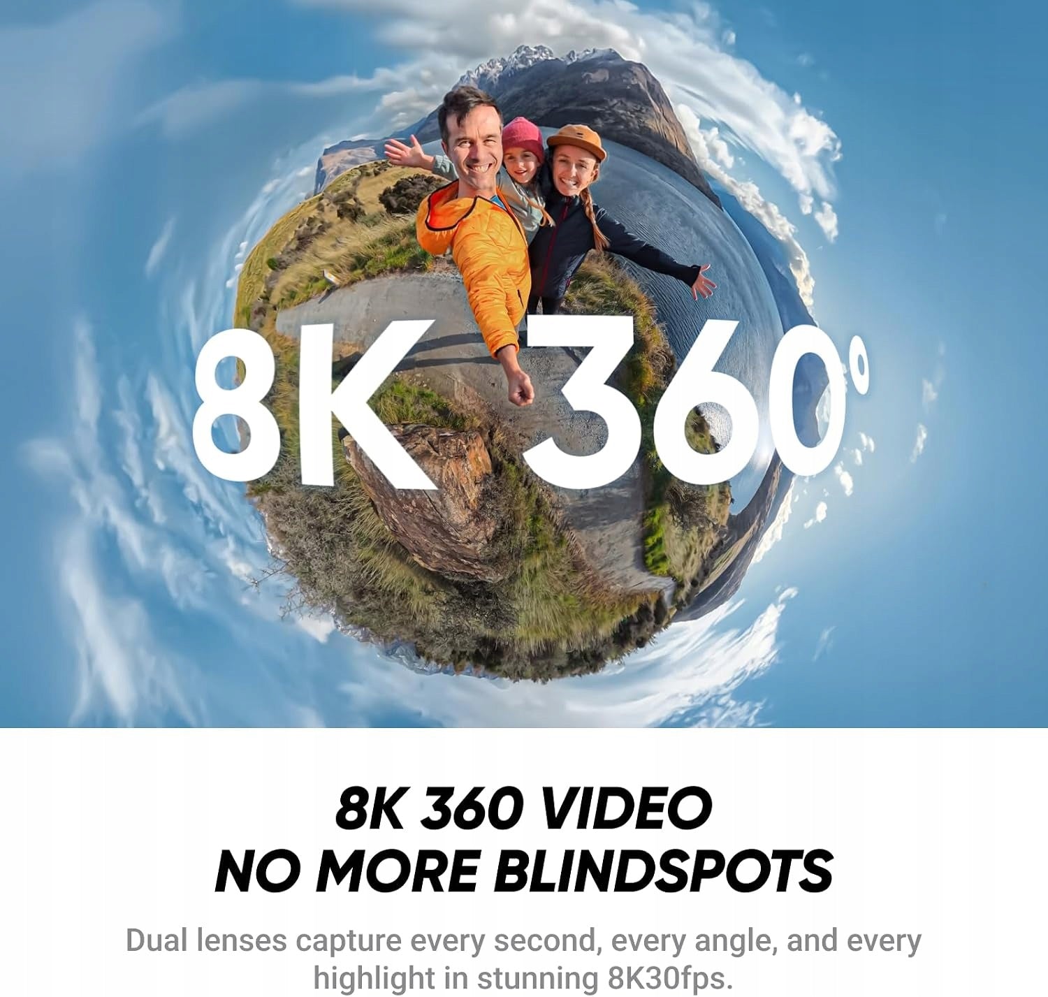 Insta360 X4 Air Sports Camera 8K 360 FlowState 165g interchangeable lenses Model CINSAAFA-RLB
