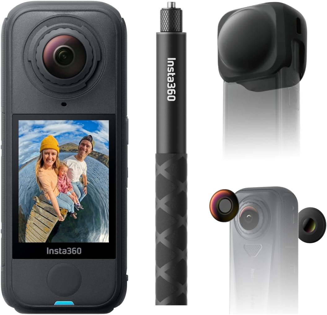 Insta360 X4 Air Sports Camera 8K 360 FlowState 165g interchangeable lenses