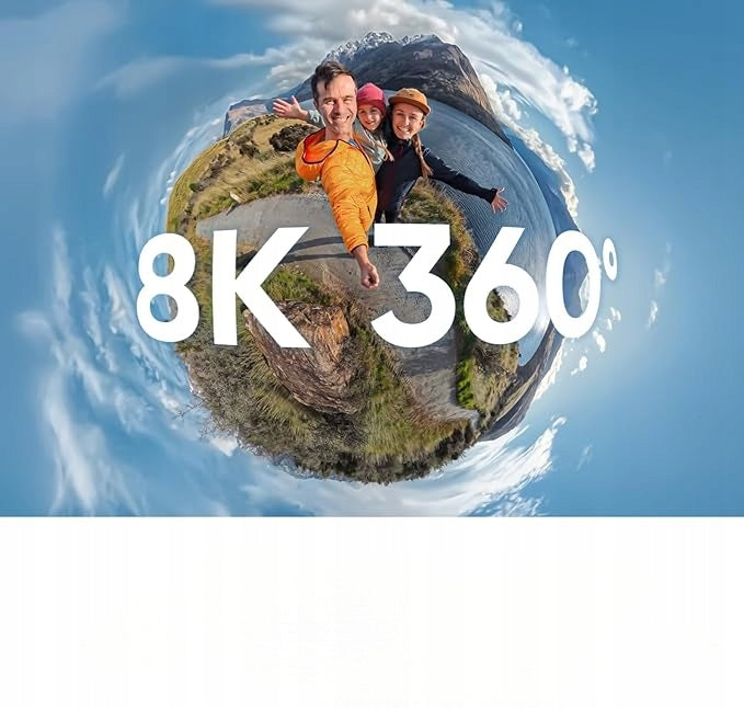 Insta360 X4 Camera 8K 360° Interchangeable Lenses Invisible Stick 165g Pro Packaging status original