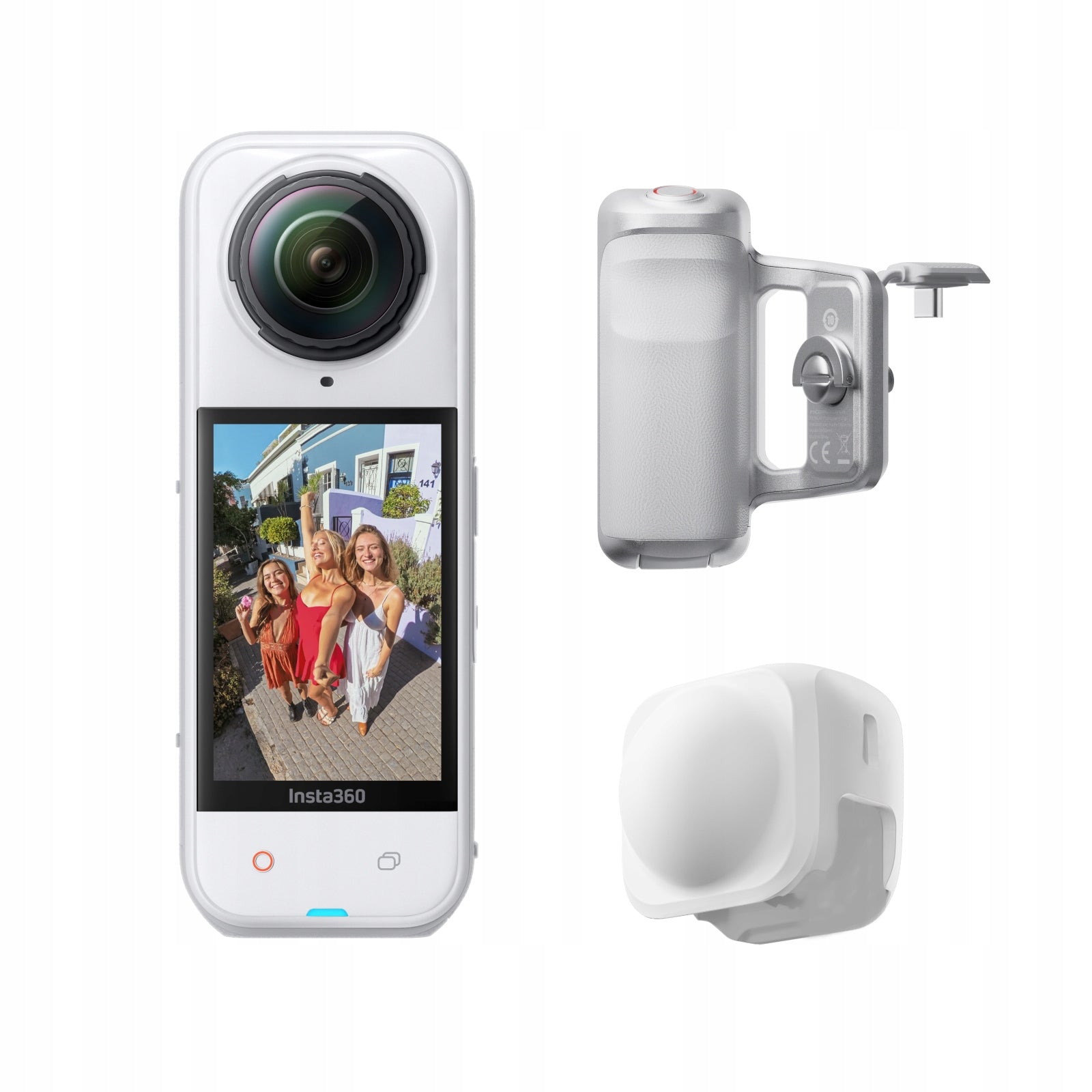 Insta360 X5 Kamera 360 8K Photography Grip Zestaw Biały Satin