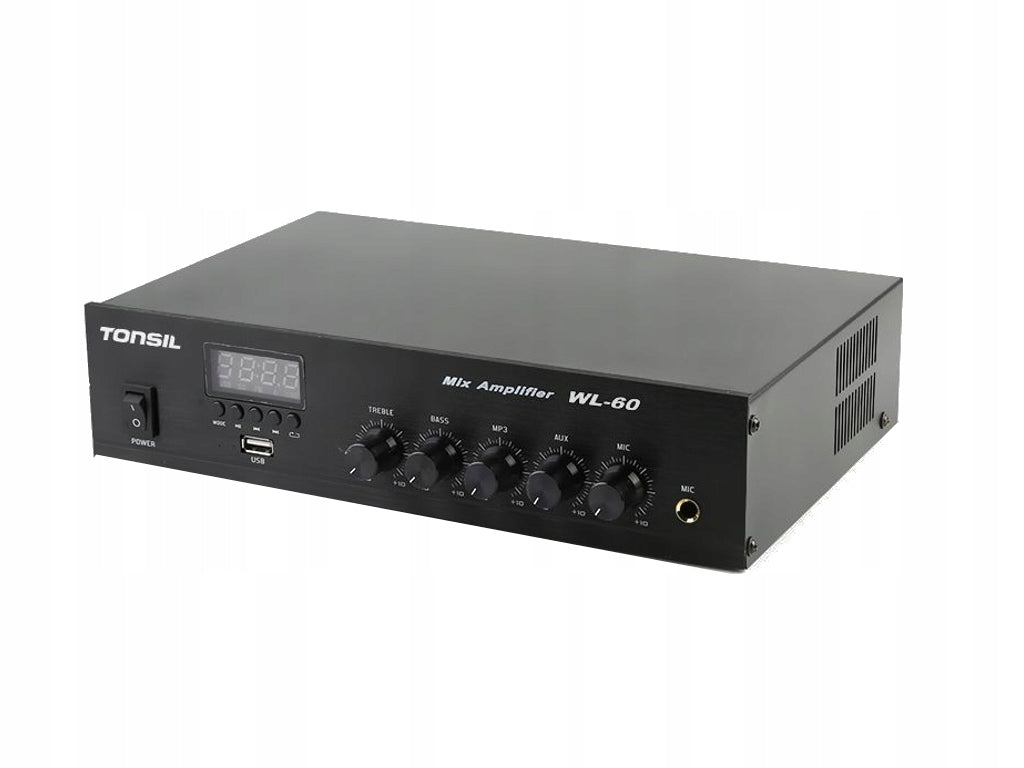 Installation Amplifier Tonsil WL-60W | 1 zone Bluetooth, USB, FM, MIC Packaging status original