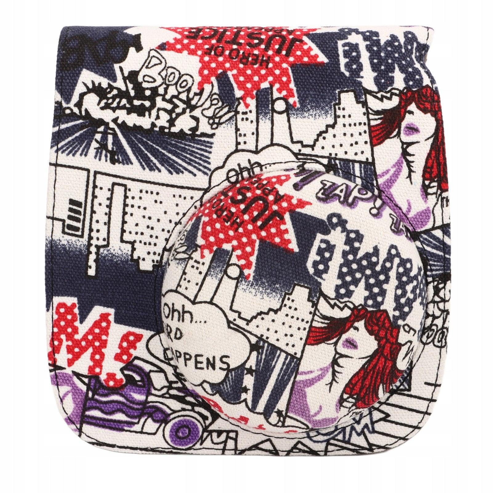 Instant Camera Case Comic Style PU Leather Storage Bag O8