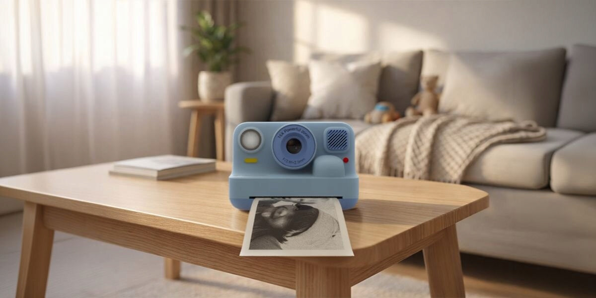 Instant Camera DENVER KPC-1374BTBU Blue Model KPC-1374BTBU