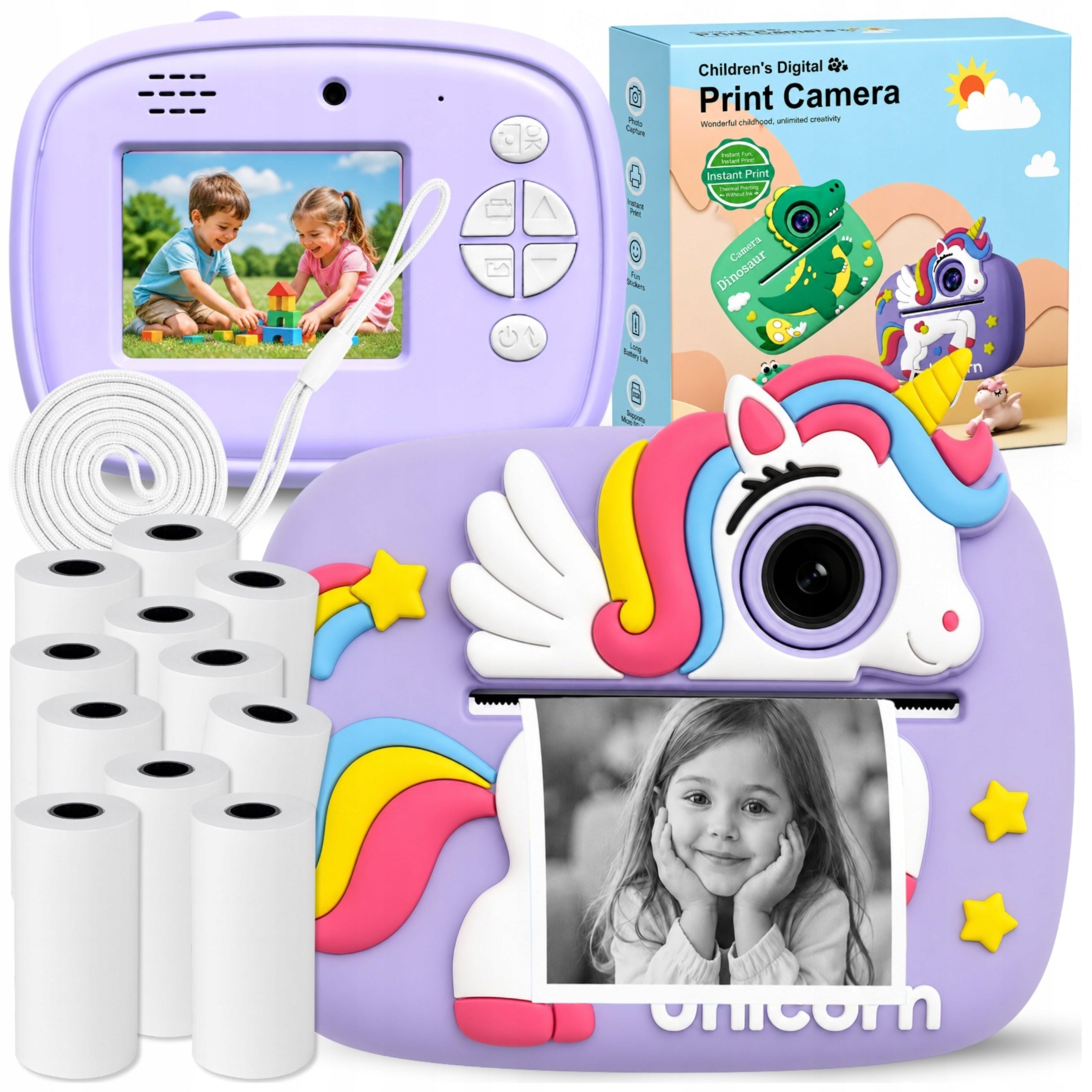Instant Camera for Kids Digital Camera with Printer 11 ROLLS