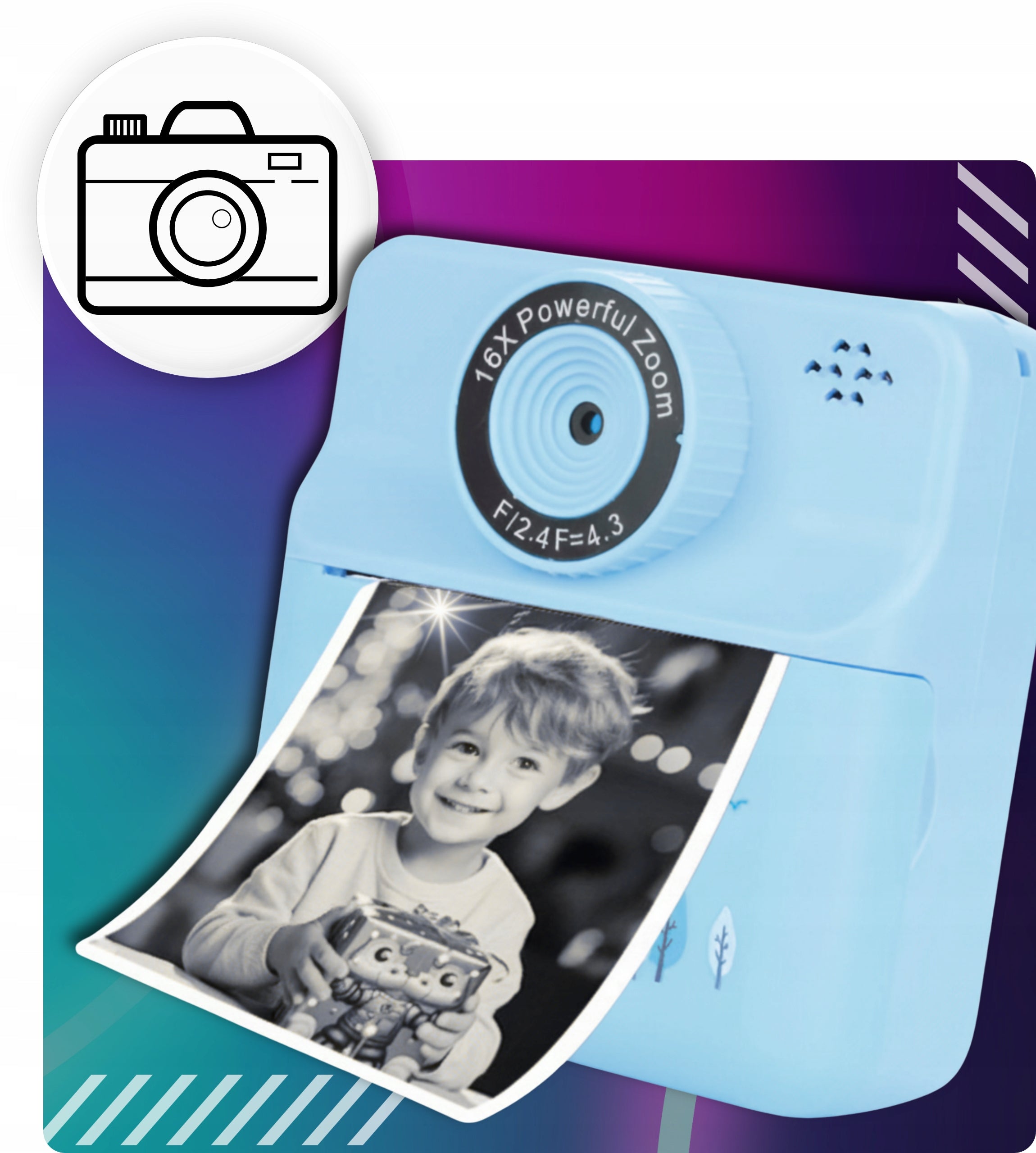 Instant Camera for Kids Photographic Color Menu pl camera +Inserts EAN (GTIN) 5907177202730