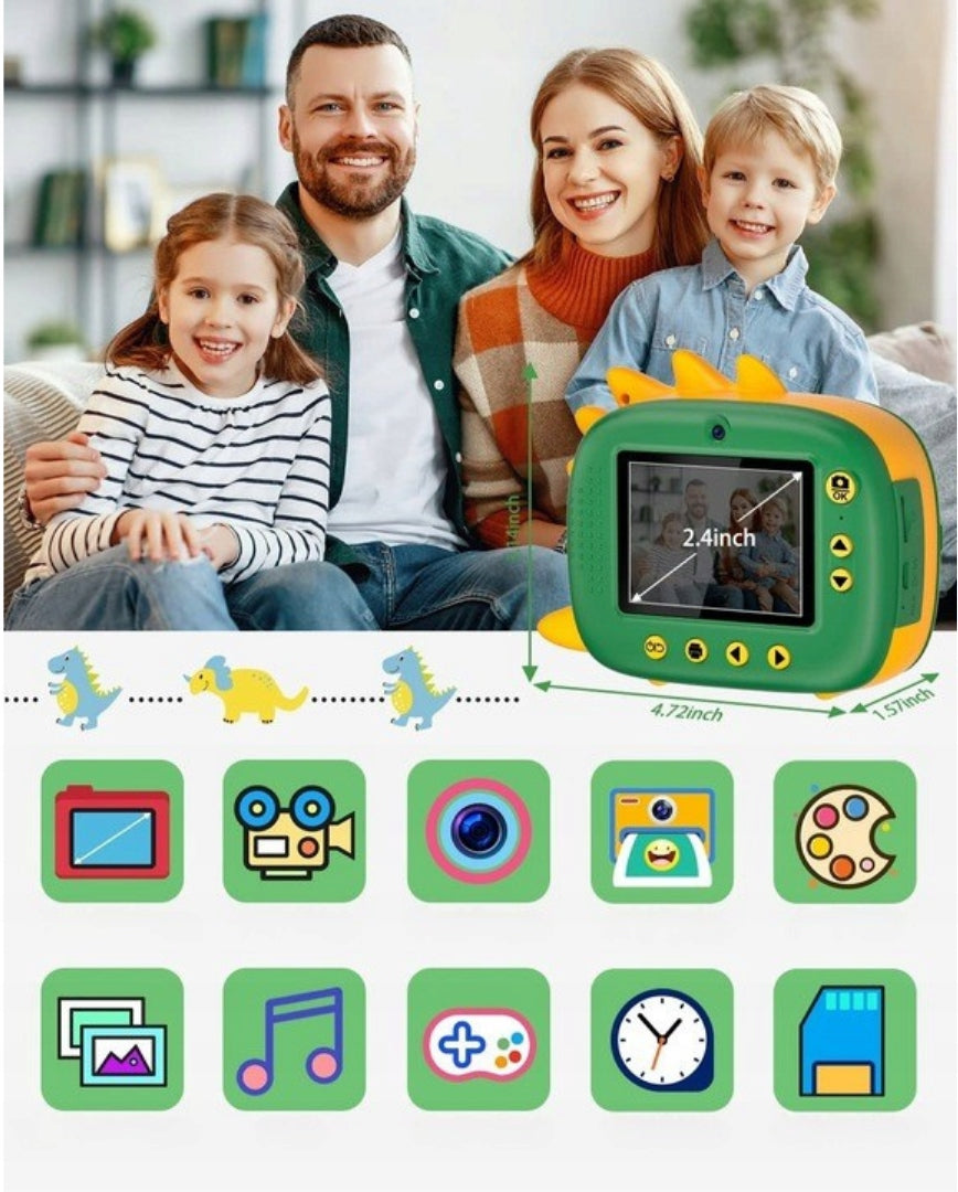 Instant Camera with Kids Printer 8 Rolls 32GB FHD Manufacturer code B006