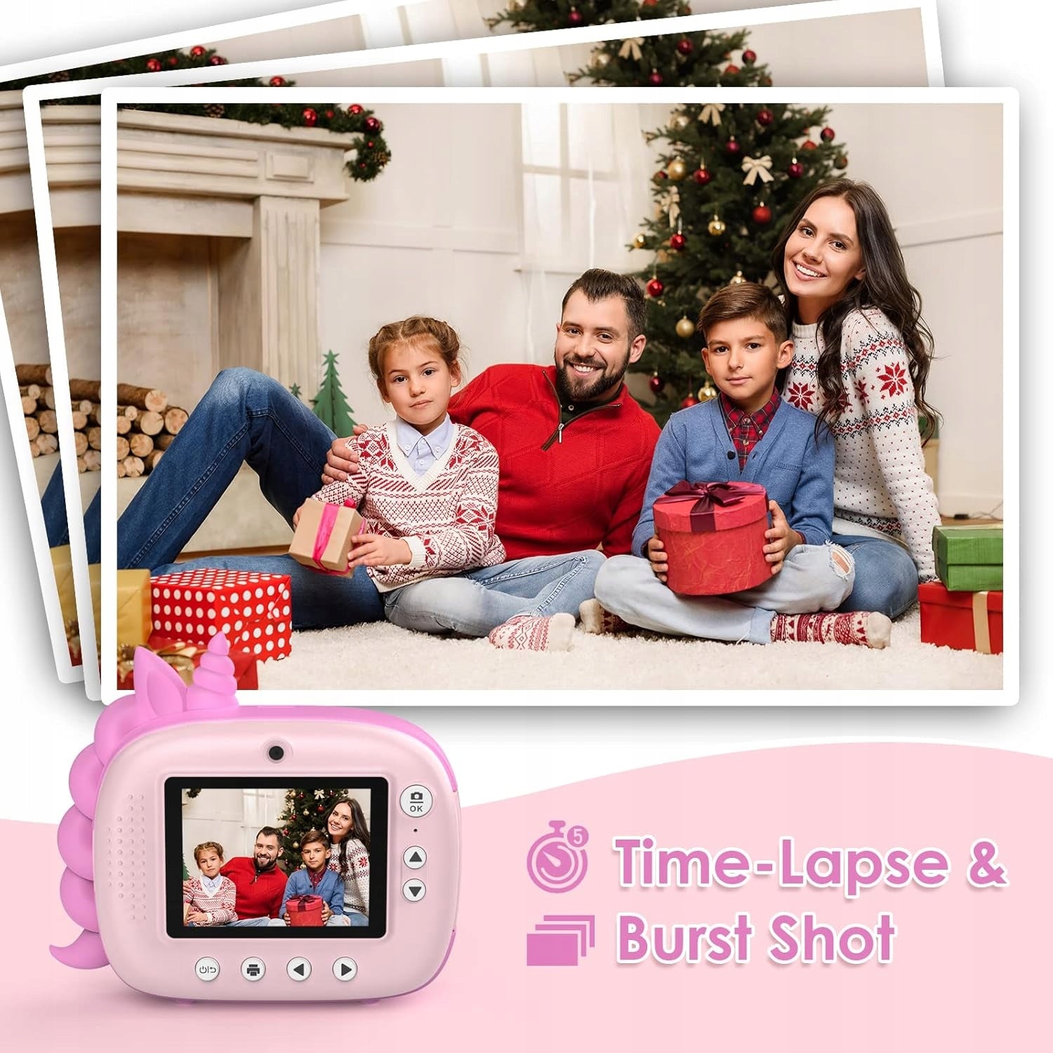 Instant Camera with Printer for Kids 32GB Card EAN (GTIN) 0650380454575