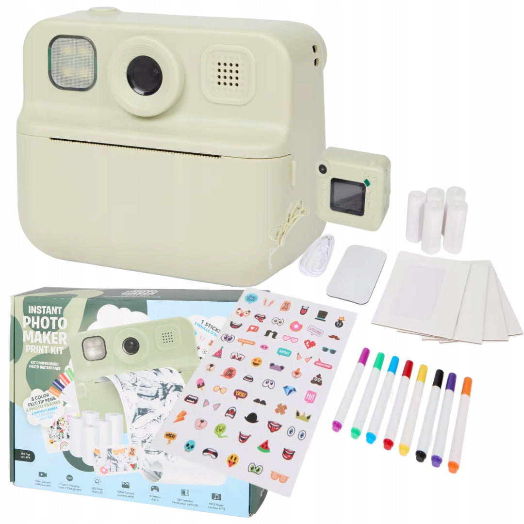 Instant Camera with Vision Printer + Photo Decoration Accessories