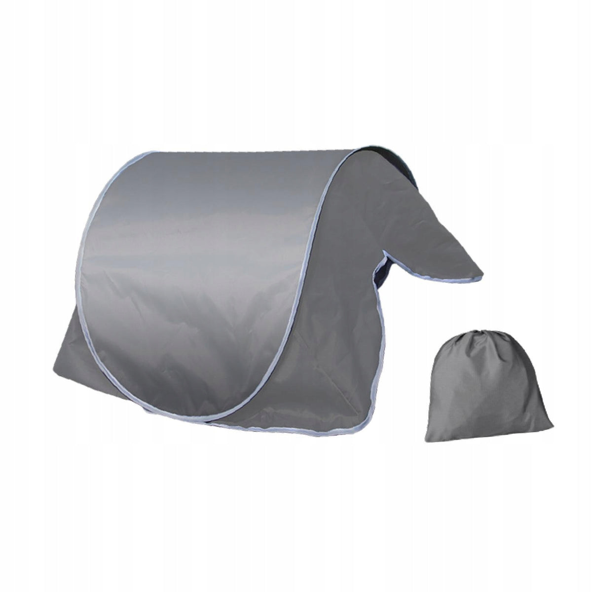 Instant Canopy Head Sunshade with Phone Pocket Automatic Shade Tent Gray
