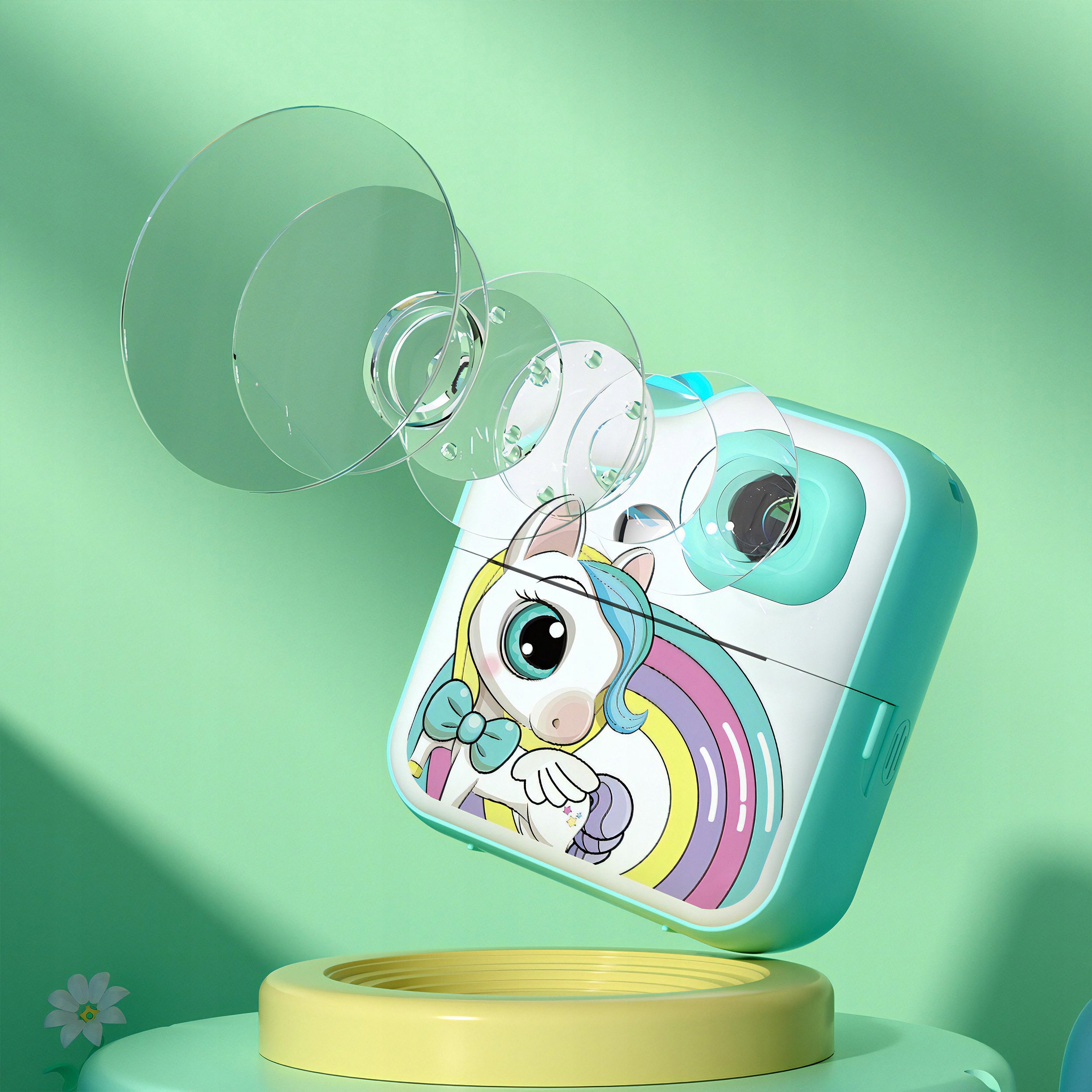Instant Digital Photography Camera with Unicorn Printer Lightweight Manufacturer code APARAT NATYCHMIASTOWY DRUKARKA TERMICZNA