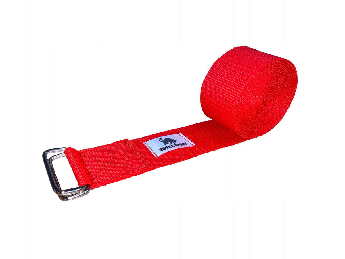Instructor YOGA AND FITNESS STRAP red 4cmx3m YOGA