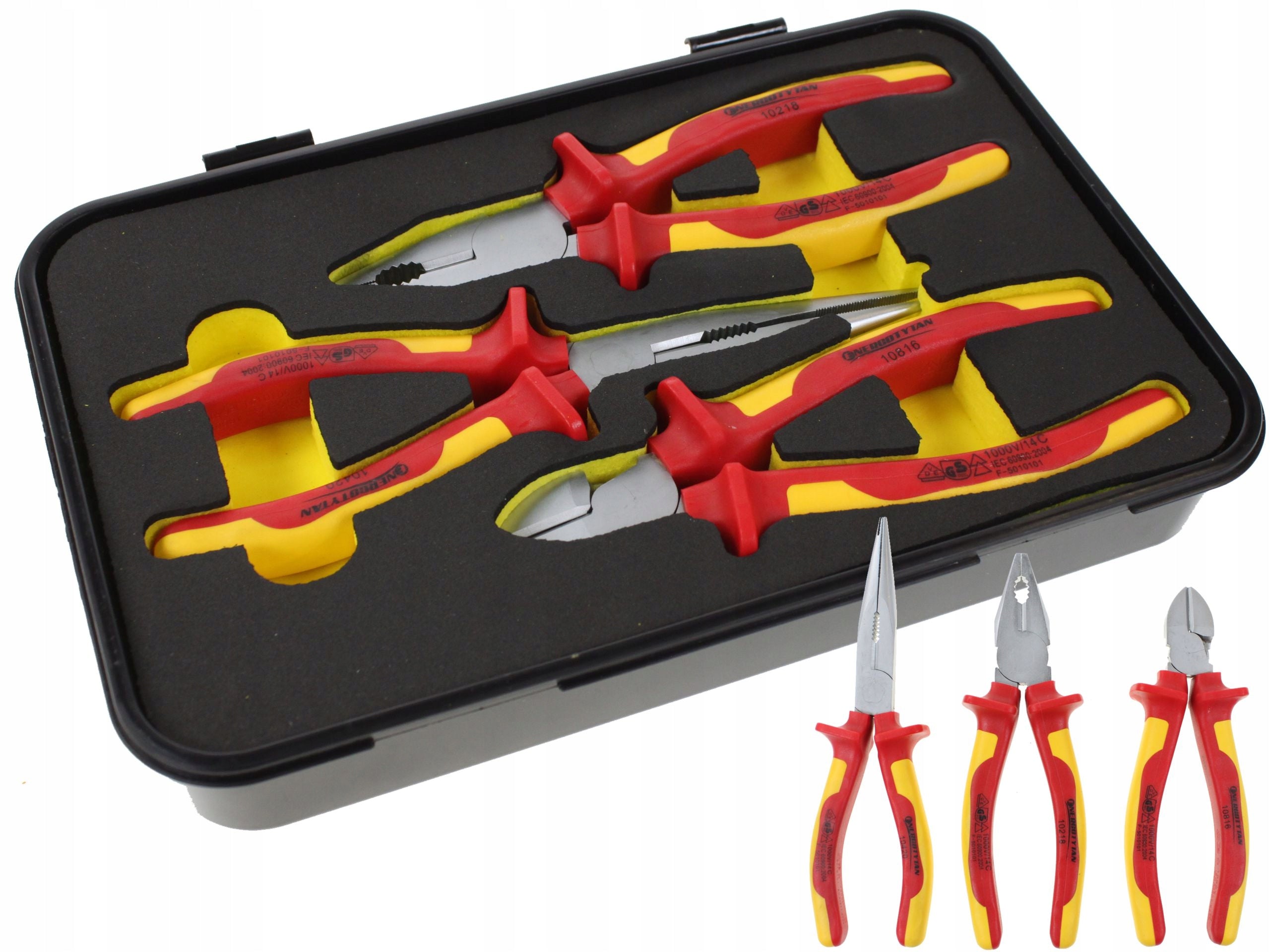Insulated tool set - 3 pcs / 1000V / Pliers ENERGOTYTAN Poland