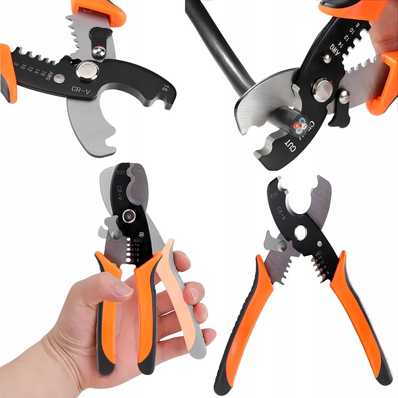 Insulating Wire Cutting Pliers Multifunctional 180MM
