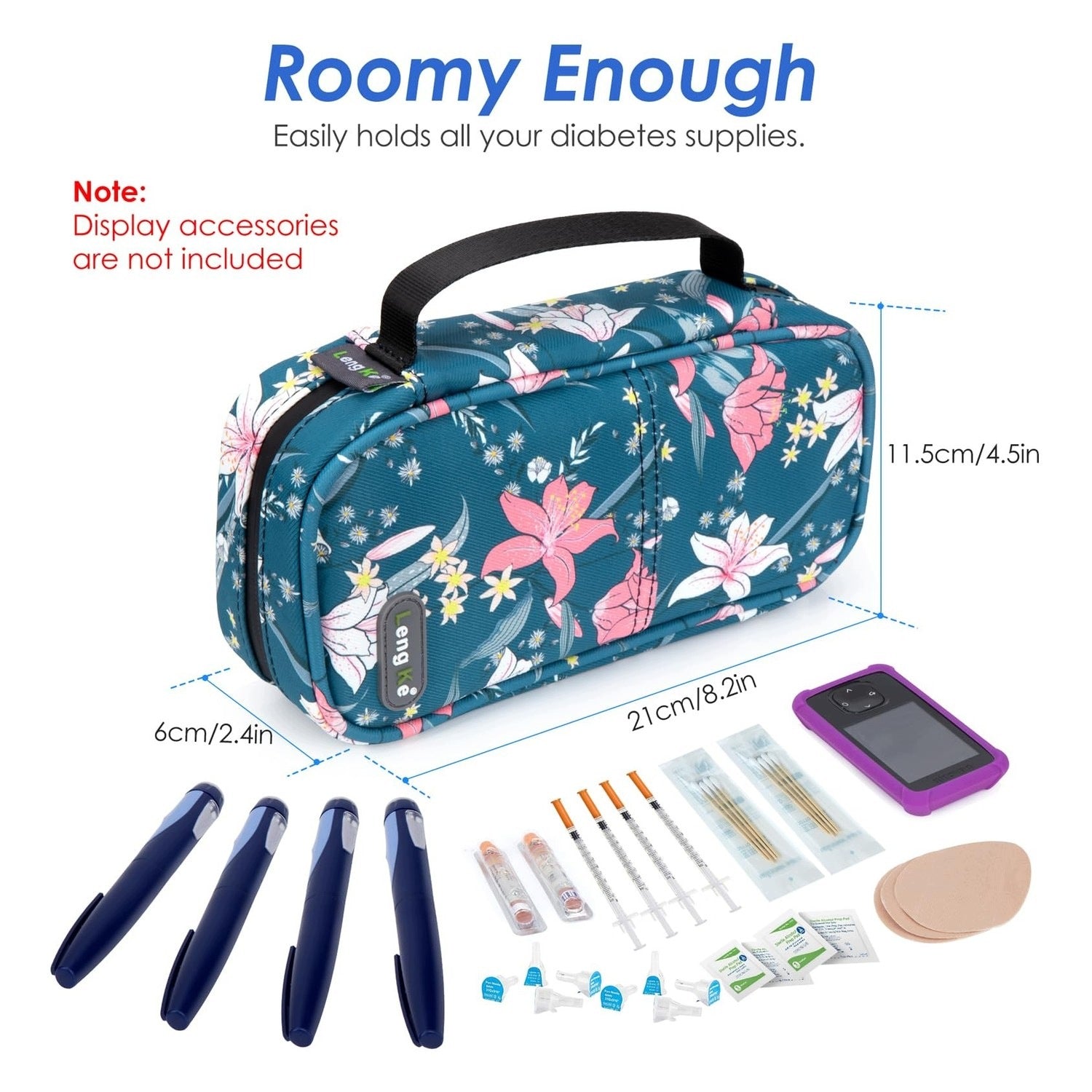 Insulin Bag - 2 Cooling Chambers - Perfect for Travel - Practical Medical device type accessories for a medical device or a product without an intended medical purpose