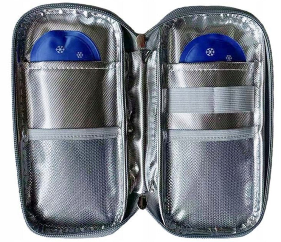 Insulin Cooling Bag Thermal Pouch Cover 2 Gel Cartridges Packaging status original