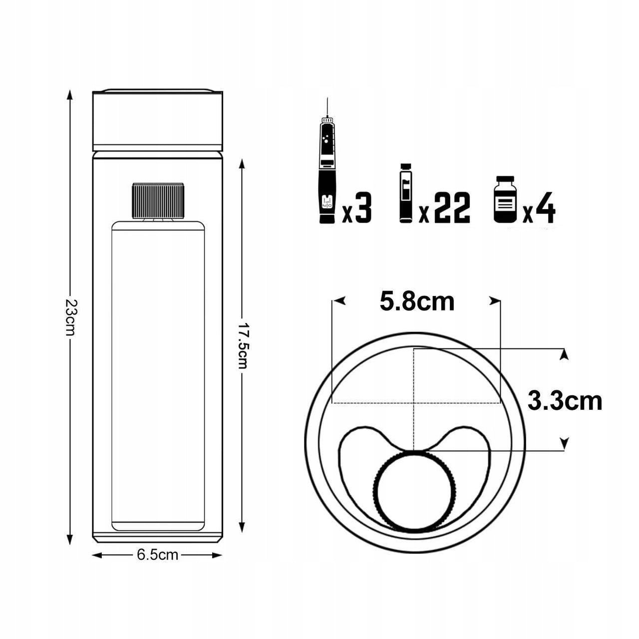 Insulin Cooling Case Travel Insulin Pen Cooler Termomet Packaging status original