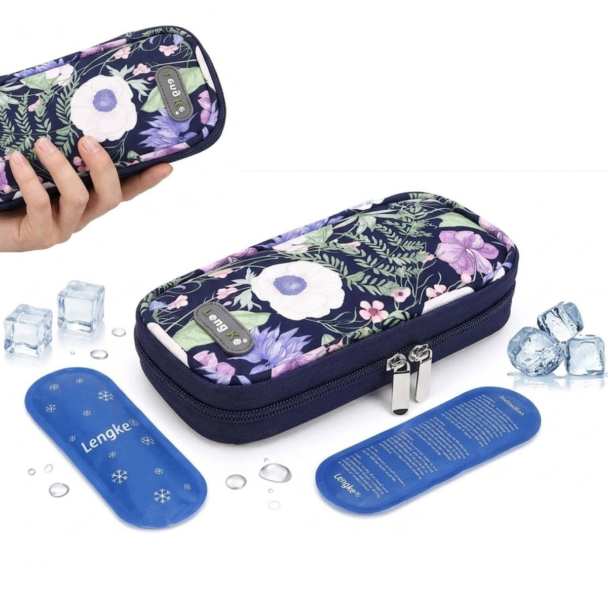 Insulin Isothermal Bag with Cooling Wraps for Travel