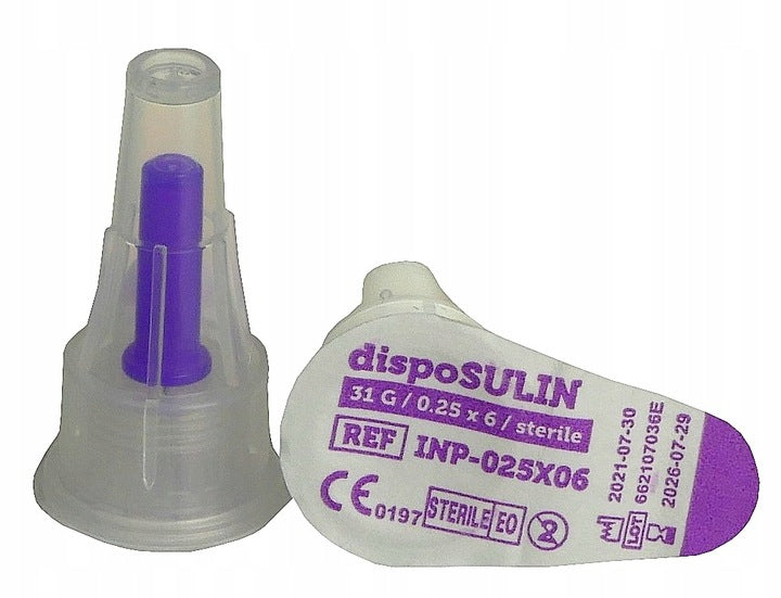 Insulin Pen Needles 200 Pcs G31 0,25mmx6mm DispoSULIN For All Medical device yes