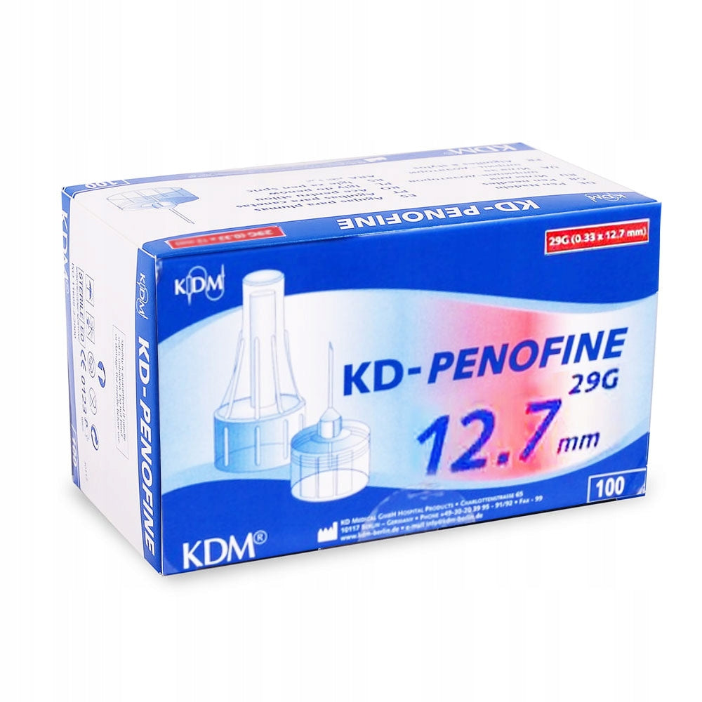 Insulin Pen Needles 29G 12,7mm x 0,33mm KDM KD-Penofine 100pcs