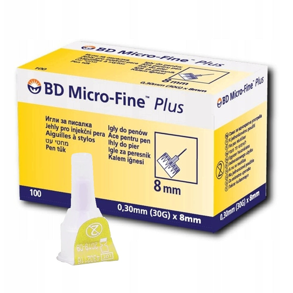 Insulin Pen Needles 30G 8mm x 0,30mm Embecta Micro Fine Plus 100pcs