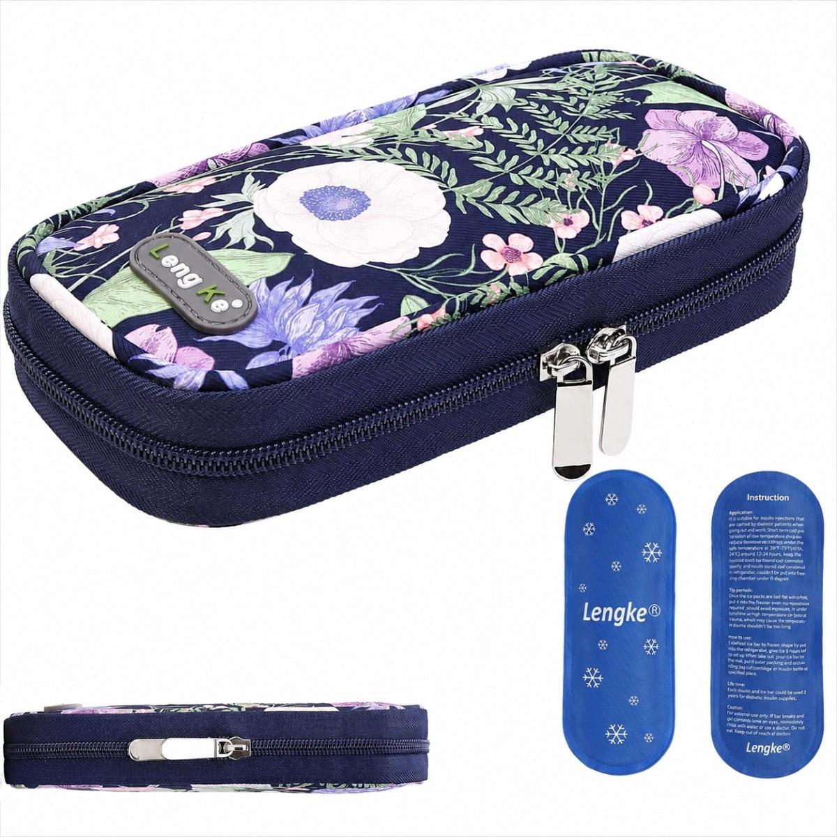 Insulin Thermal Bag with 2 Cooling Cartridges – Portable