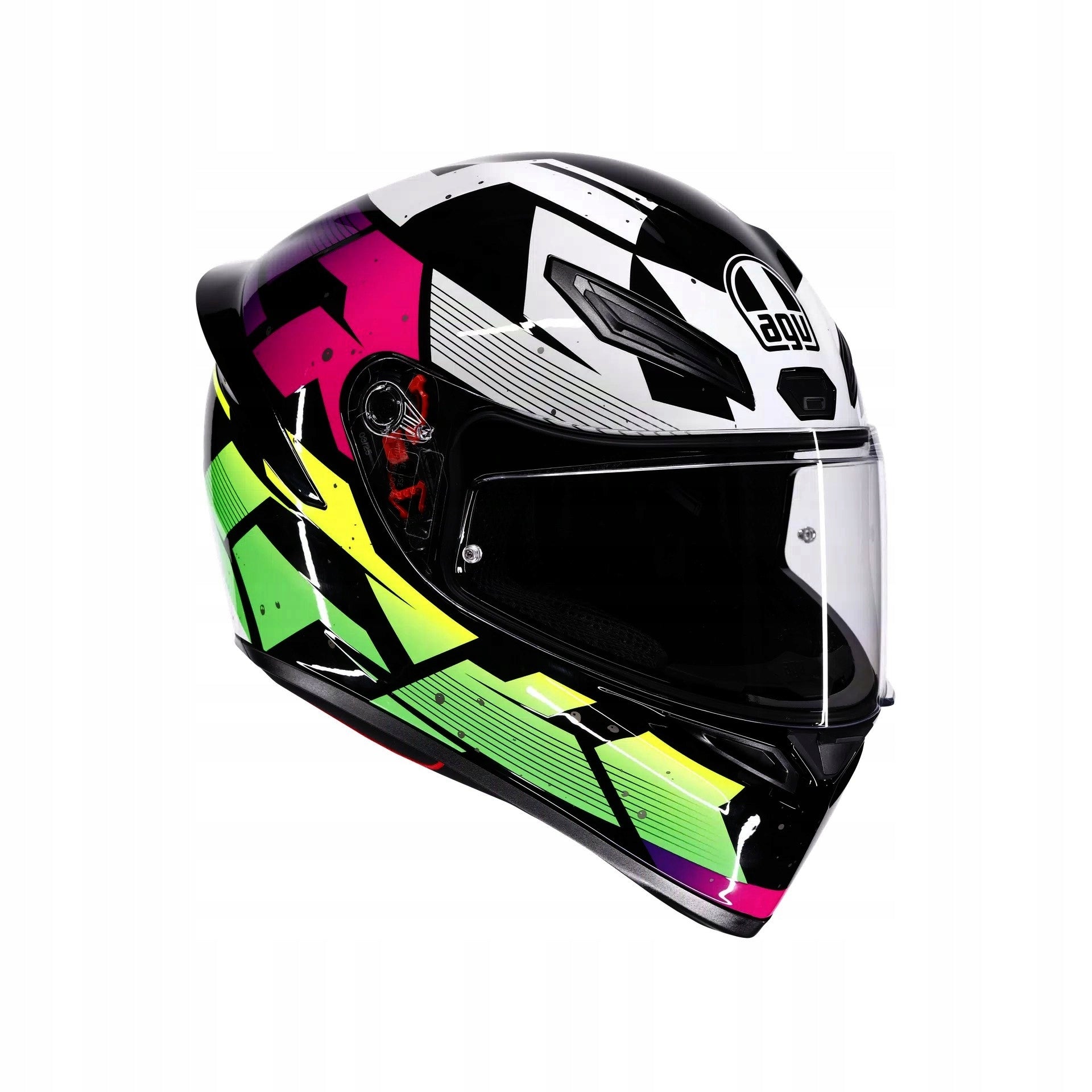 Integral Helmet AGV K1 S # Punkpulse Black/Purple/Lime M
