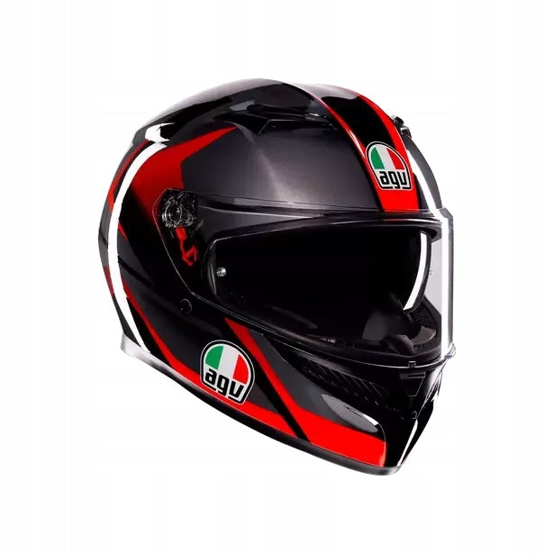 Integral Helmet AGV K3 Striga Black/Grey/Red L