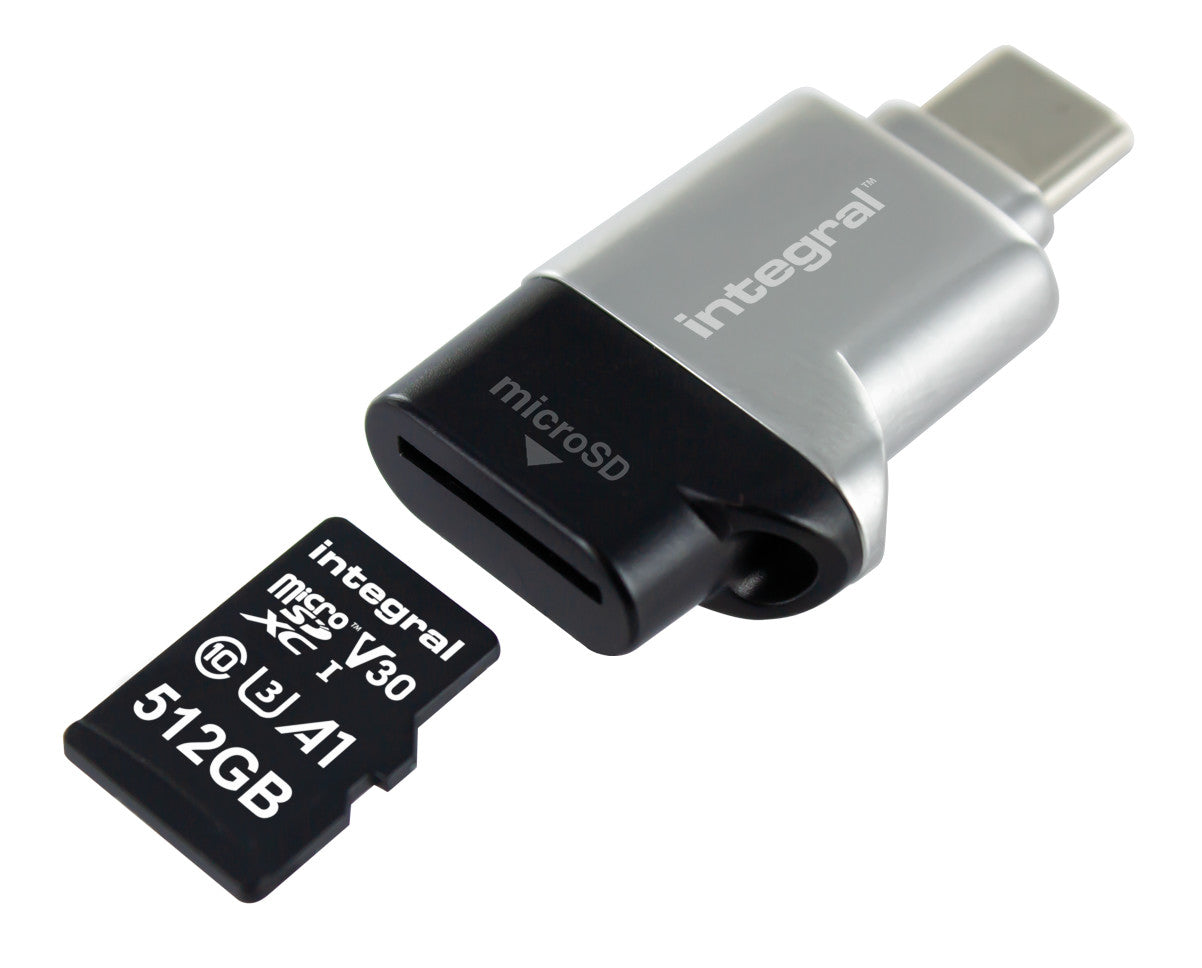 Integral Incrusb3.0MSD USB 3.0 microSD memory card reader Supported memory cards Micro Secure Digital (micro SD)