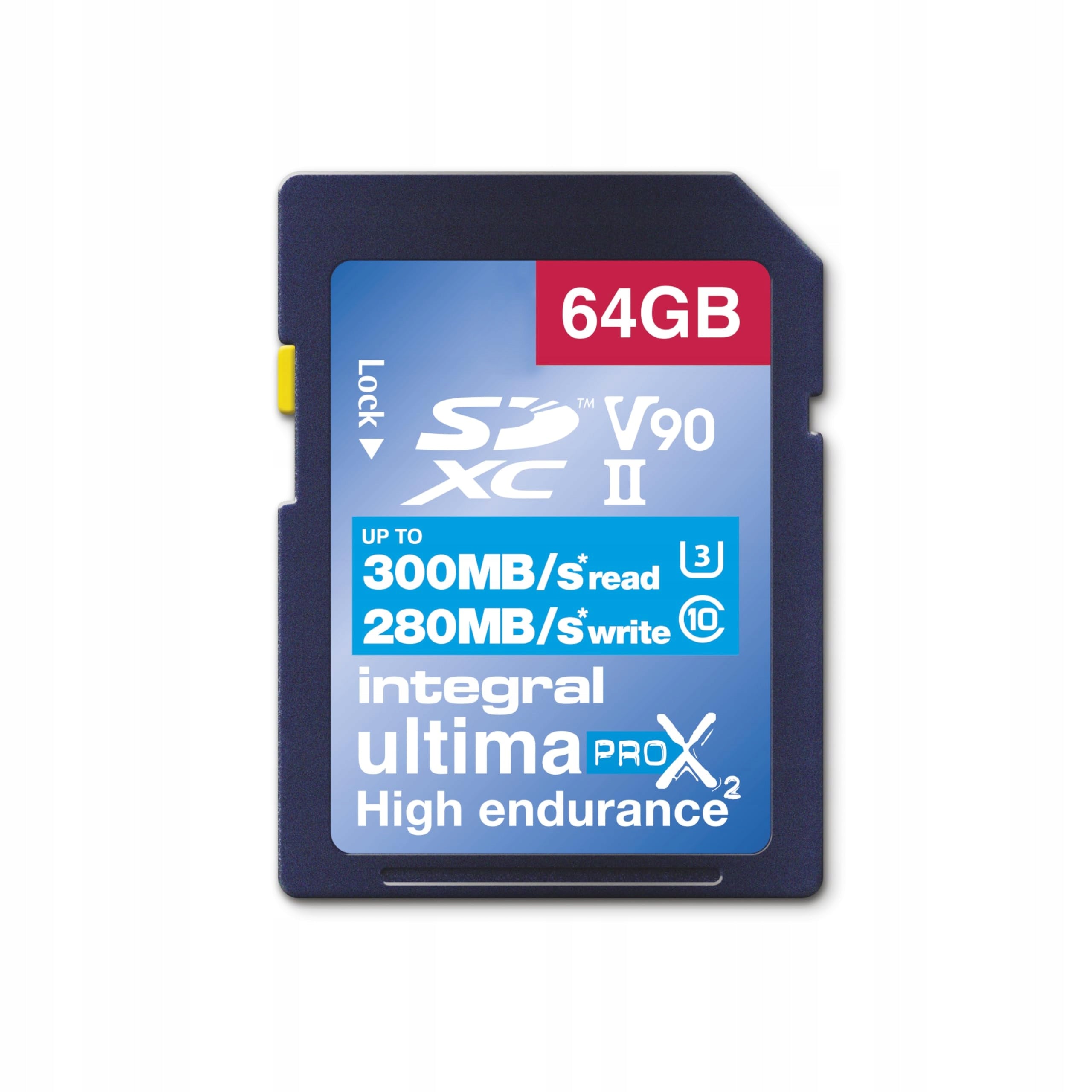 Integral SDXC UHS-II 64GB V90 300MB/s 280MB/s INSDX64G-300/280U2