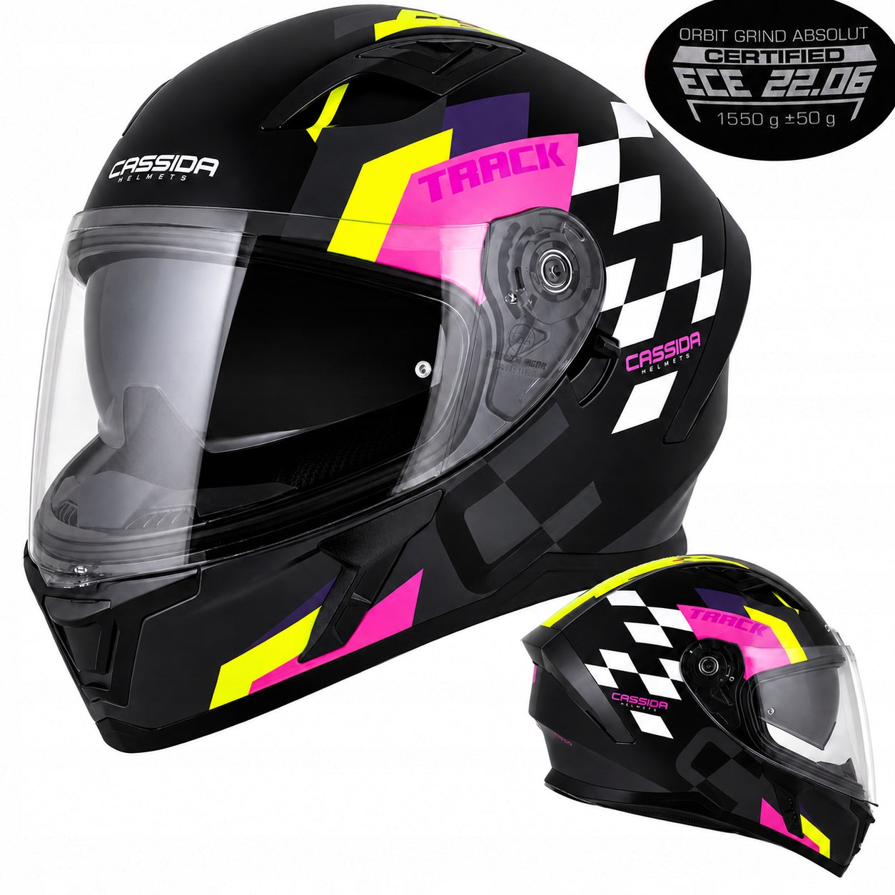 Integral helmet Cassida Orbit Track blend ECE 22.06 under intercom XS 53-54