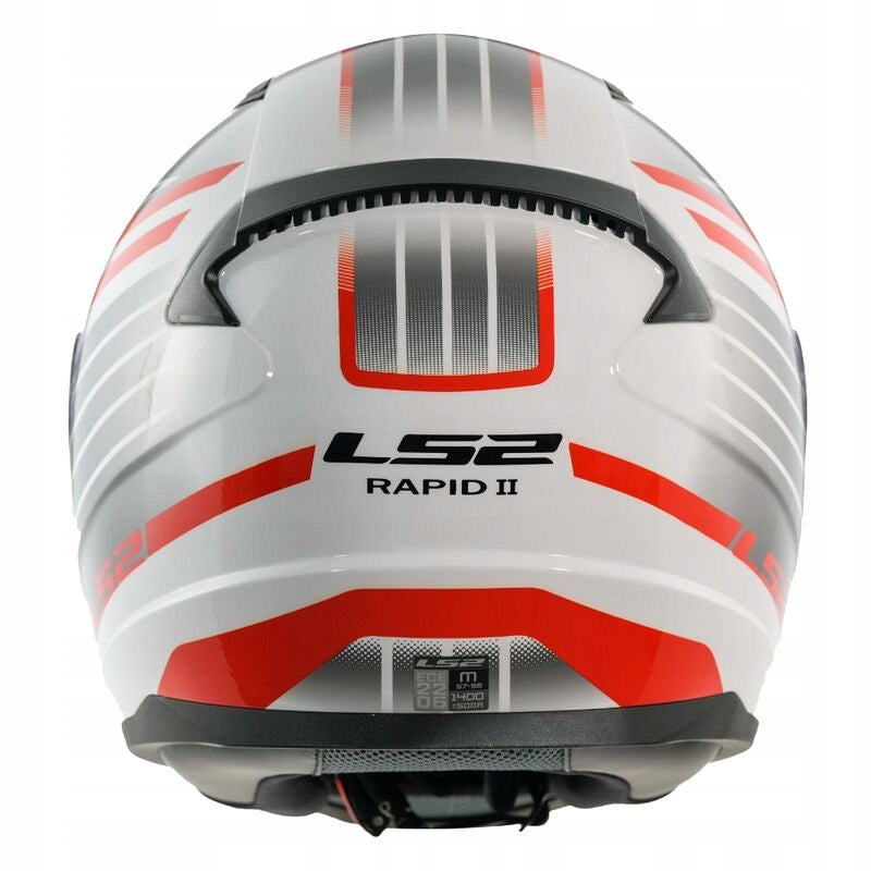 Integral helmet LS2 FF353 RAPID II CIRCUIT WHITE RED ECE 22.06 approval Manufacturer LS2