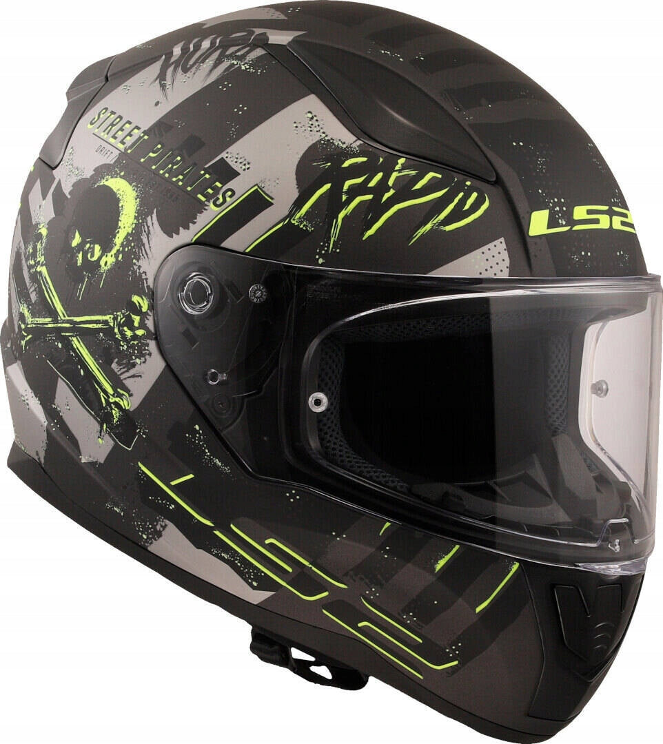 Integral helmet LS2 FF353 RAPID II PIRATES M.TITANIUM ECE 22.06 approval Size M