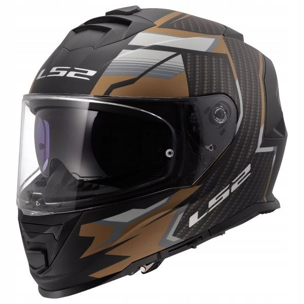 Integral helmet LS2 FF800 Storm II Tracker M.BLA.Gold approval ECE 22.06 Manufacturer LS2