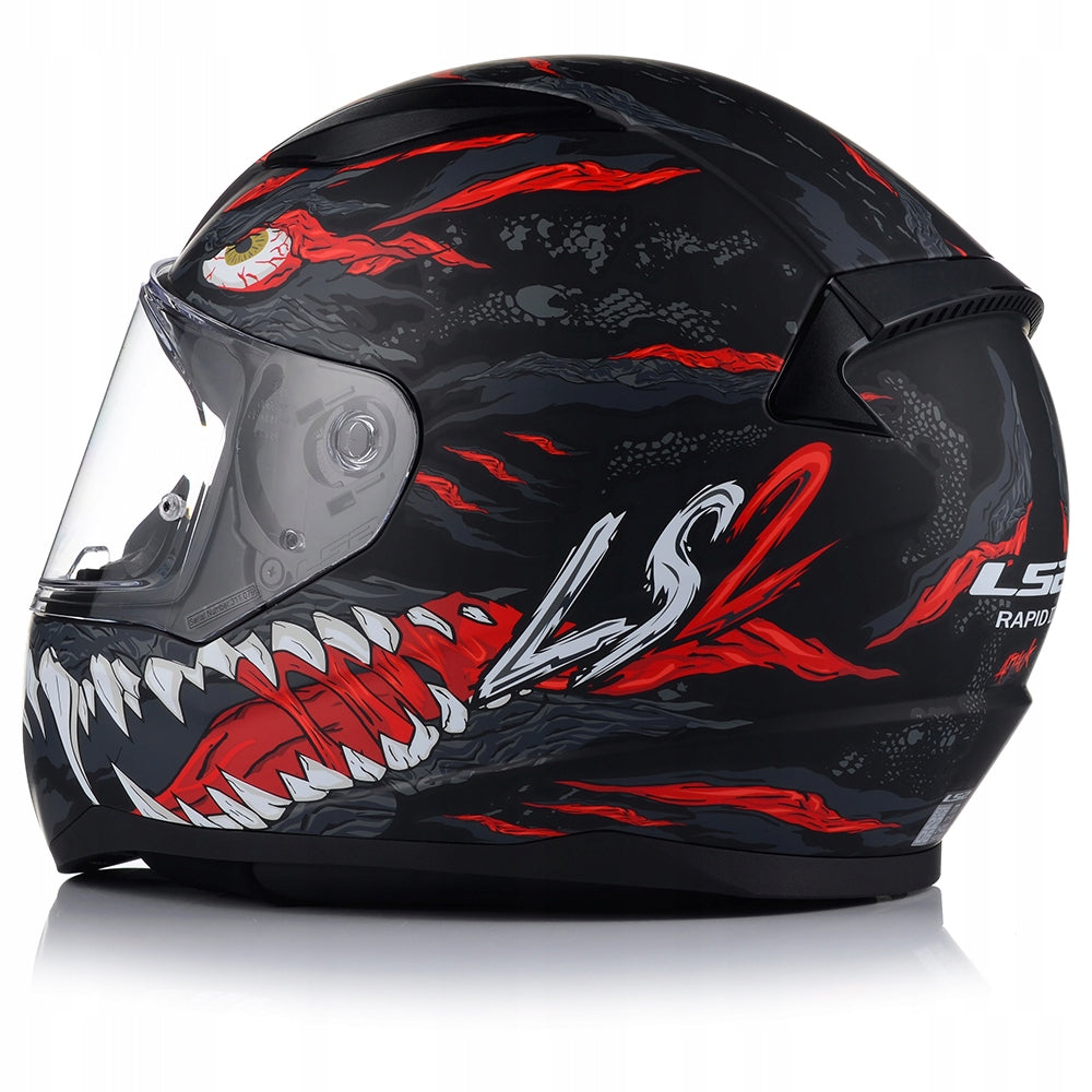Integral helmet LS2 Rapid II ECE 22.06 Kaiju Black Red XXL Manufacturer LS2