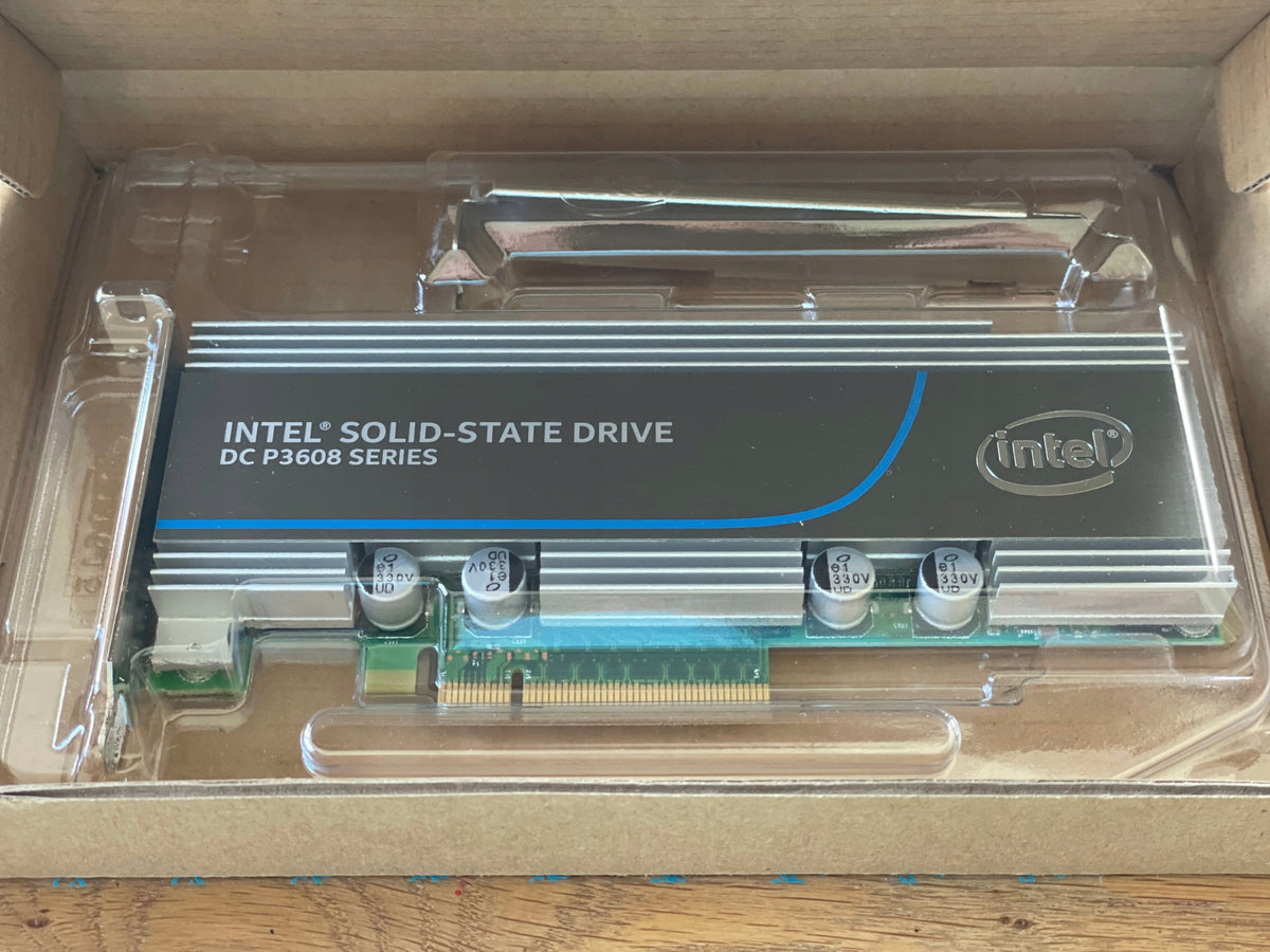 Intel P3608 4TB PCIe NVMe 21.9 PBW SSD Manufacturer code SSDPECME040T4Y