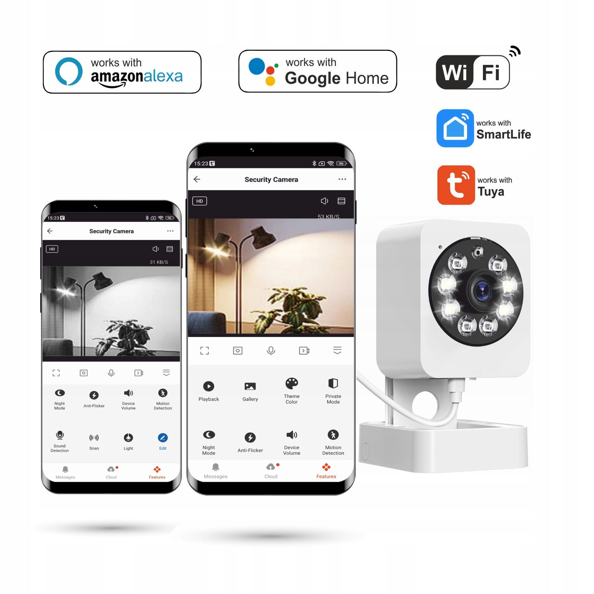 Tuya 1080P WiFi Smart Überwachungskamera 