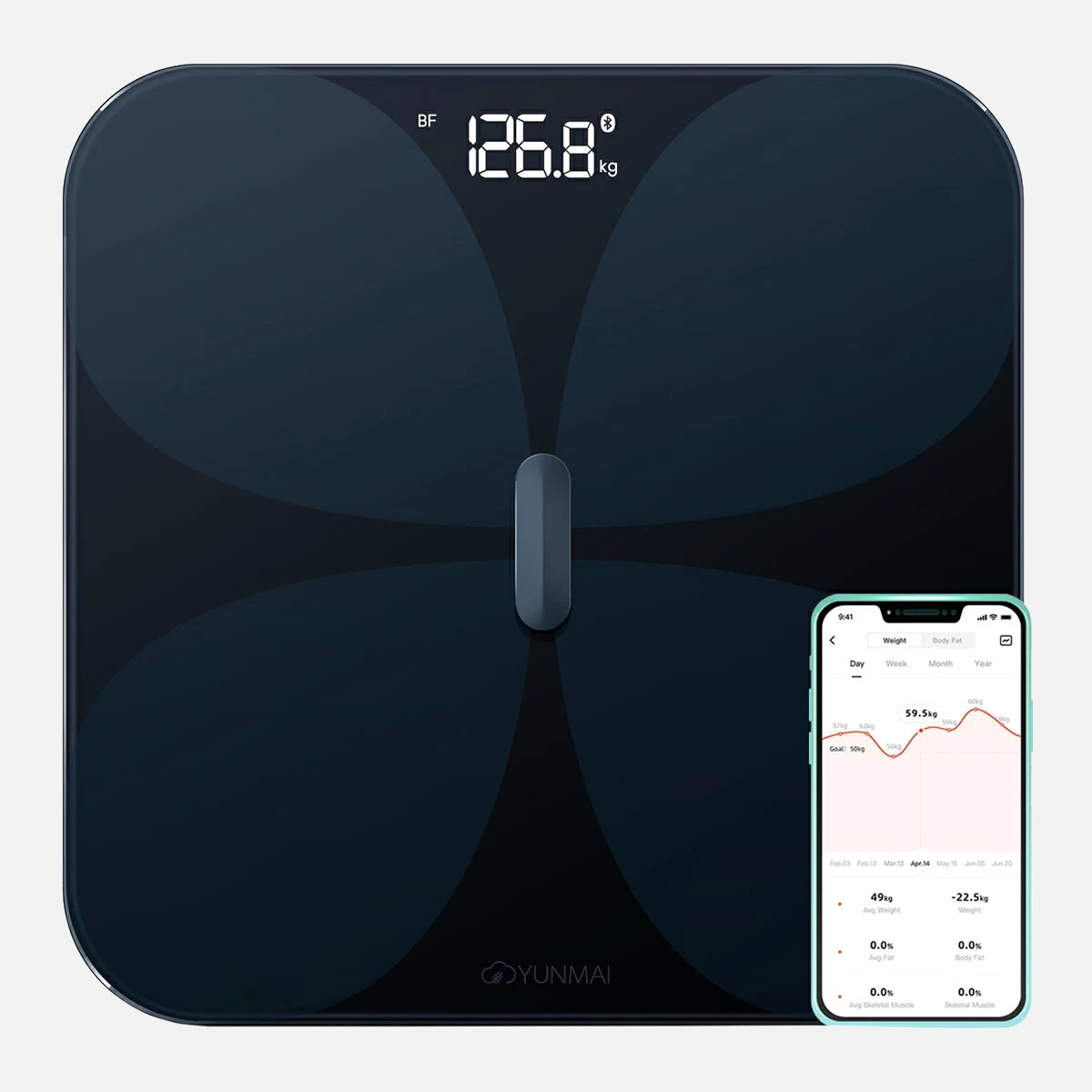 Inteligentne wagi Yunmai PRO Smart Scale Black (M1806CH-BK)