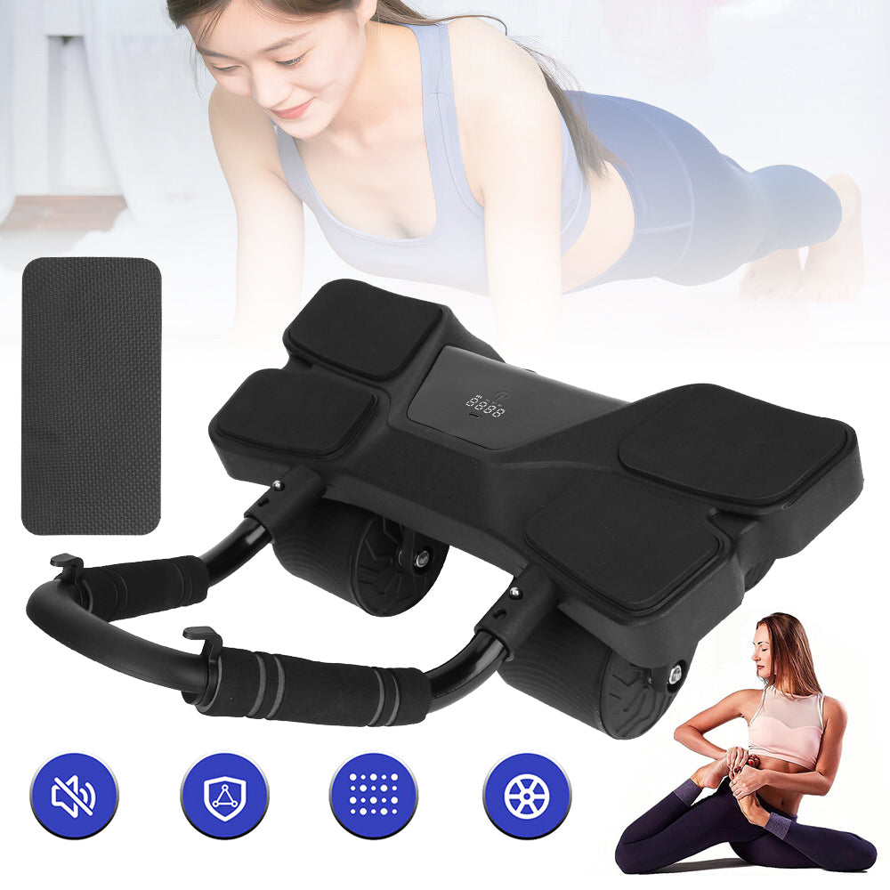Intelligent Abdominal Roller ABS Trainer with Time Measurement and Mat Brand Bedee